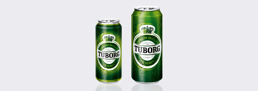 Beverage Can Size - Tuborg