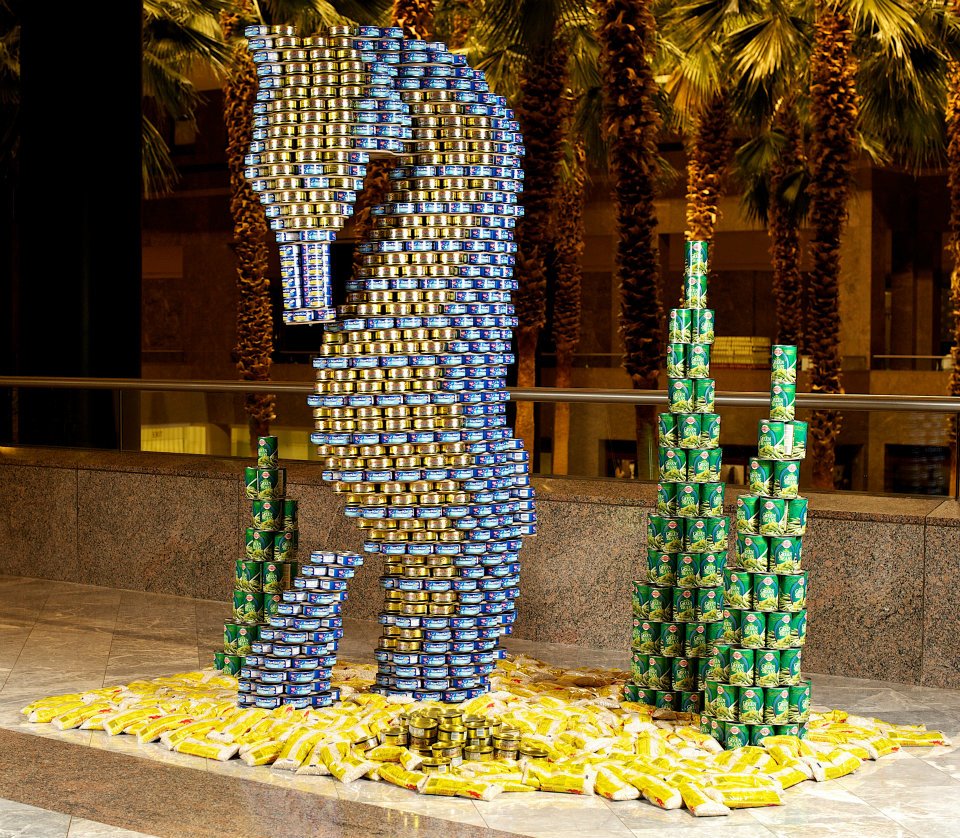 canstruction seahorse